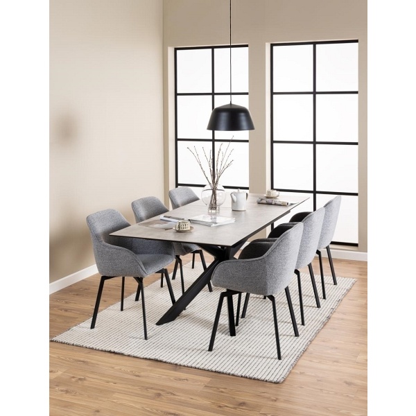 Stół Irwine 168/210x90cm grey Anista - ACTONA